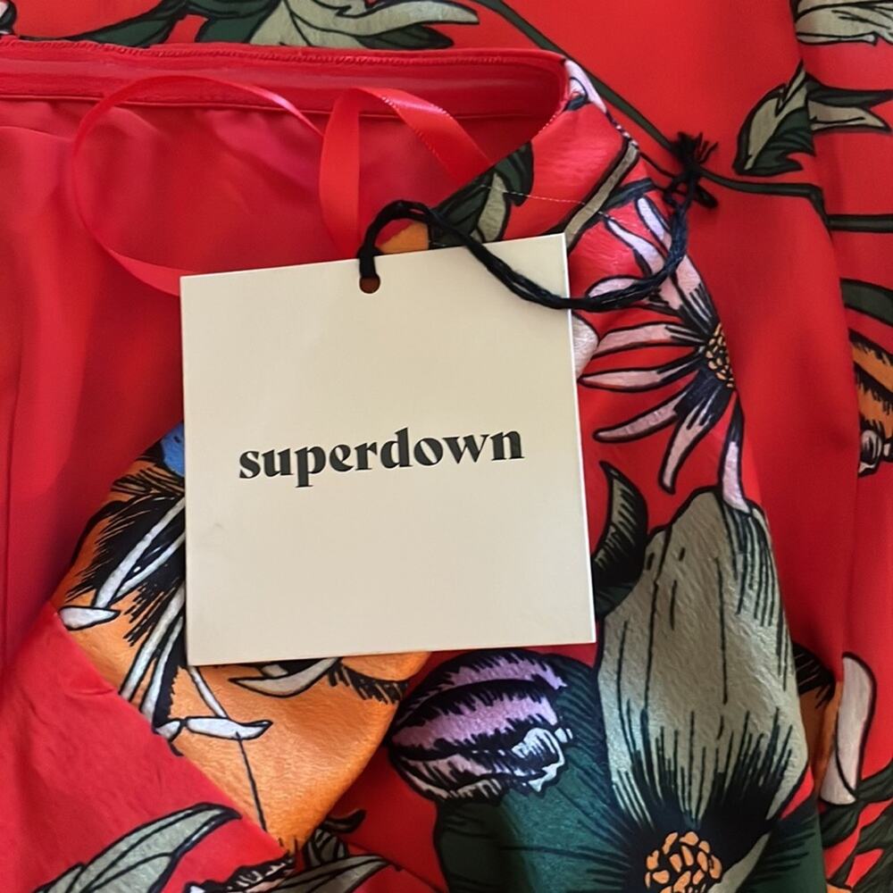 NWT superdown irene strapless floral mini dress - Picture 5 of 7